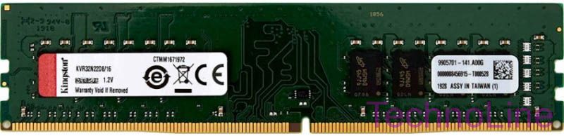 Модуль памяти DDR4 32Gb Kingston 3200 KVR32N22D8/32