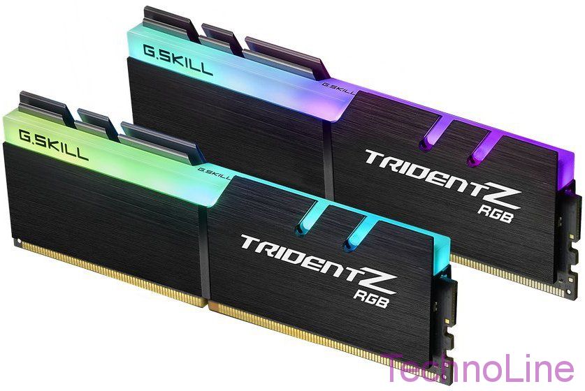 Модуль памяти DDR4 64Gb G.Skill 3600 Trident Z RGB F4-3600C18D-64GTZR (2x32Gb kit)