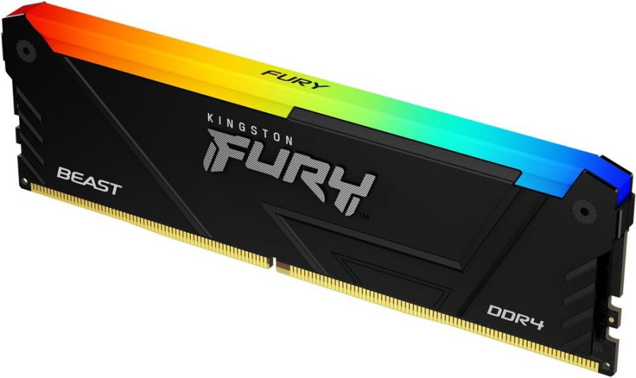 Модуль памяти DDR4 8Gb Kingston 3200 Fury Beast RGB KF432C16BB2A/8