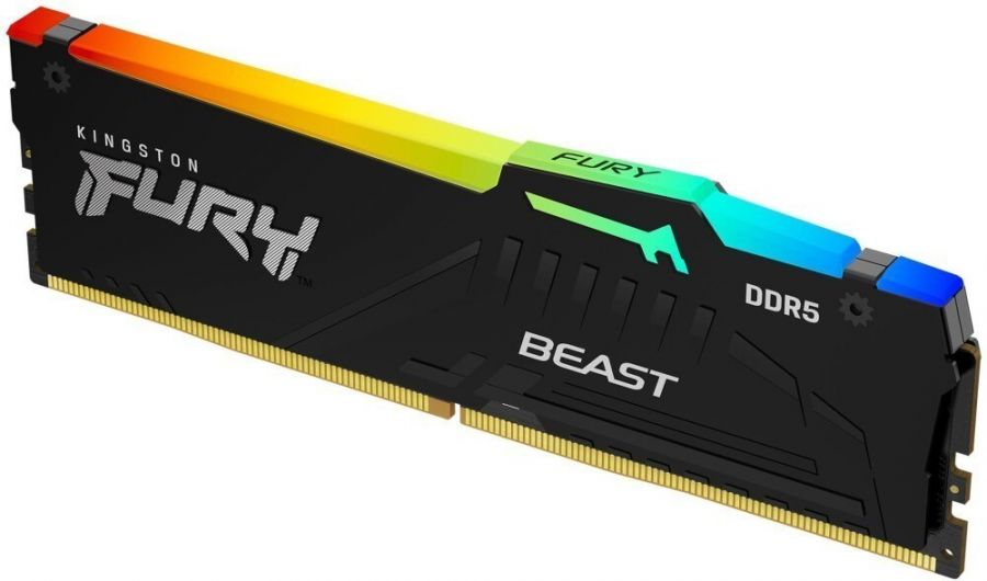 Модуль памяти DDR5 32Gb Kingston 5600 Fury Beast RGB KF556C40BBA-32