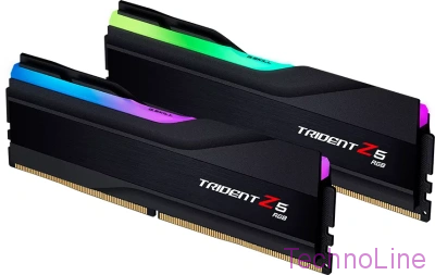 Модуль памяти DDR5 48Gb G.Skill 6400 Trident Z5 RGB F5-6400J3648G24GX2-TZ5RK (2x24Gb Kit)
