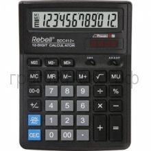 Калькулятор Rebell BDC-412 BX черный 12р.