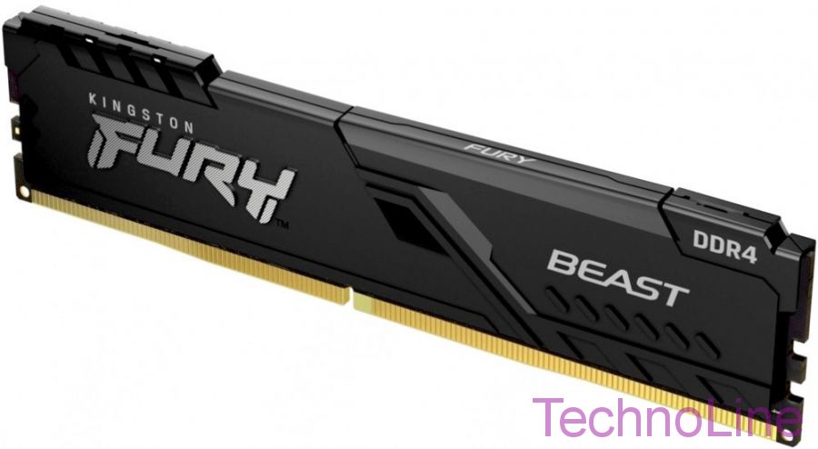 Модуль памяти DDR4 8Gb Kingston 3200 Fury Beast KF432C16BB/8