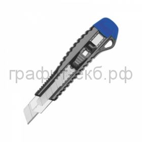 Нож канц.18мм Kangaro Miles усиленный синийсерый FN 1802