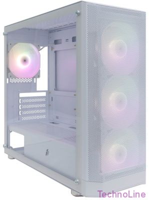 Корпус 1stPlayer FD5-M ARGB White FD5-M-WH-4F2-W(AP)