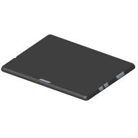 Силиконовая накладка на заднюю панель для Microsoft Surface Pro 8 (Black)