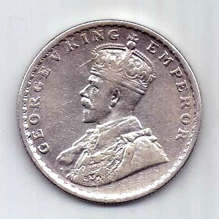 1 рупия 1912 Индия XF Великобритания
