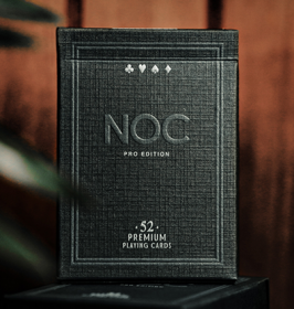 Маркированные (крапленые) дизайнерские карты NOC Pro 2021 (Jet Black) Playing Cards