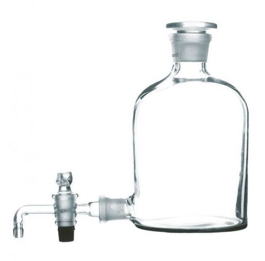 Склянка для реактивов с краном (бутыль Вульфа), 1000 мл