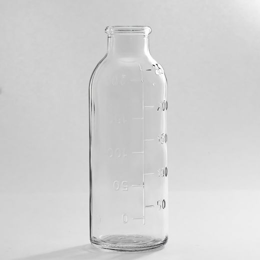 Бутылка стеклянная 250 мл для крови, трансфузионных и инфузионных препаратов, G34, без пробки, упаковка 28 шт