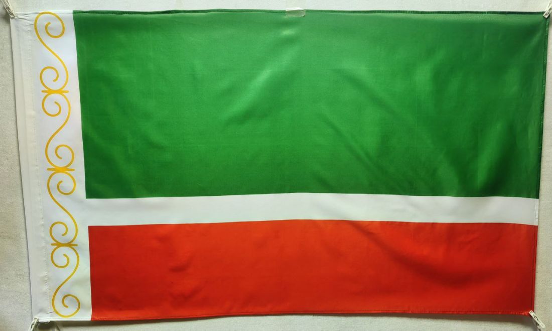 Флаг Чеченской Республики 90х145см.