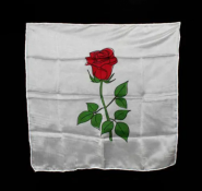 Шелковый платок "Роза" 45 см с ярким принтом