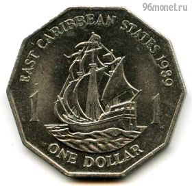 Восточно-Карибские государства 1 доллар 1989