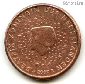 Нидерланды 1 евроцент 2000