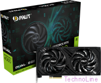 Видеокарта GeForce RTX 4060 8Gb Palit Dual NE64060019P1-1070D