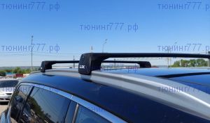 Багажник на рейлинги, LUX SCOUT-2, черный цвет на ЭКСИД VX