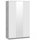 Шкаф комбинированный "Хилтон" 402.003.000 Ателье светлый/Белый матовый