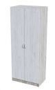 Шкаф распашной "Басса" (Бася) двухдверный со штангой ШК 554 Дуб крафт серый/Дуб крафт белый