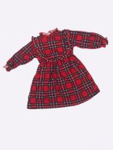 Платье ткань супрем "Золушка" с длинным рукавом, красный, арт.NC-PL169(p)-SUr, купить оптом без рядов