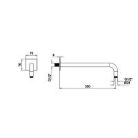 Кронштейн ALMAR Round Arm E021112 схема 2