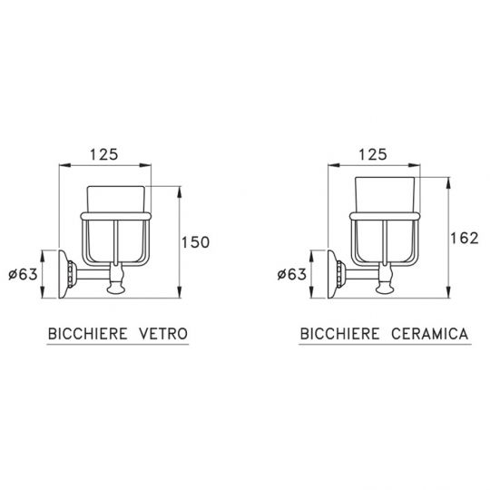 Подстаканник подвесной(без стакана) 1012 Stella Italica схема 2