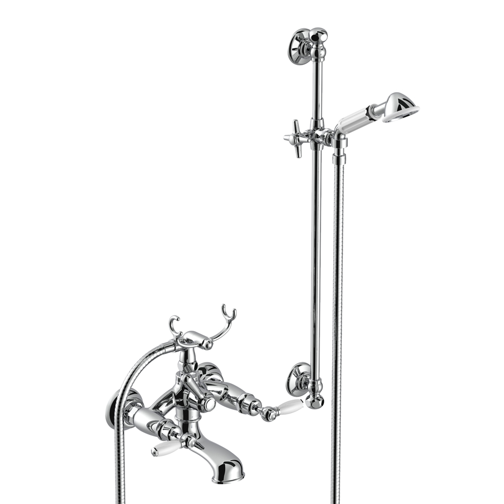 Смеситель Stella Italica Leve для ванны 3274/302/6 со штангой и ручным душем схема 1
