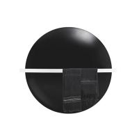 Полотенцесушитель электрический Antrax Saturn&Moon 73x73H см, цвет: черный матовый схема 1