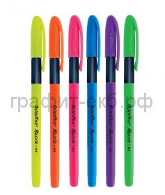 Ручка шариковая Flexoffice Maxxie Neon ассорти синяя FO-GELB035N MIX BLUE