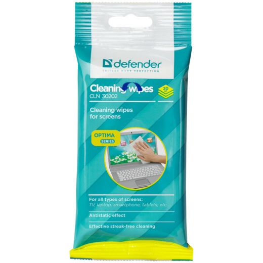 Салфетки чистящие DEFENDER CLN 30200 (20шт)