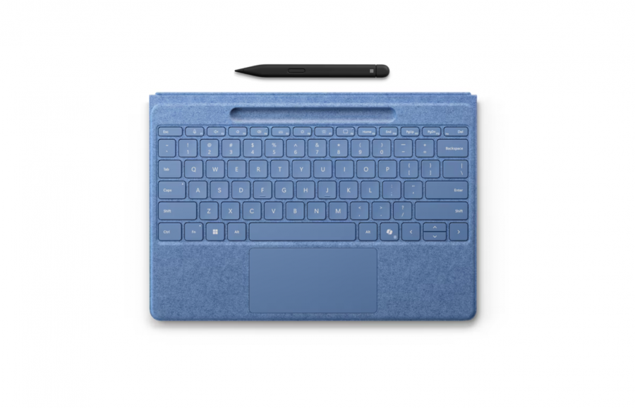 Клавиатура Microsoft Surface Pro Flex Keyboard 8/9/10/11 with Slim Pen 2 with Copilot button (Alcantara) (Bright Sapphire)