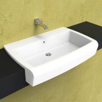 Раковина Flaminia Una 90 Semi-Inset Basin 90х59 схема 1