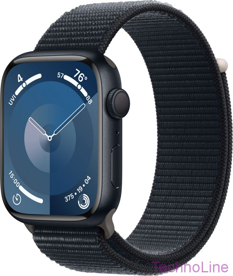 Apple Watch Series 9 45 мм Aluminium Case GPS, Midnight Sport Loop