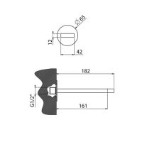 Излив Carimali 0-SPZ2900-CR схема 2