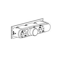 Встраиваемая часть термостатического смесителя на 4 выхода CARIMALI W5102 схема 1