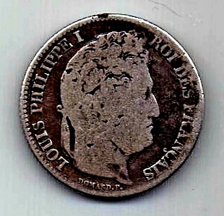 1 франк 1834 Франция Редкость