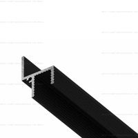 Теневой профиль для потолка Gips-ТP6 черный