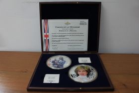 Великобритания Набор 2 медали "Портреты принцессы Дианы" Proof