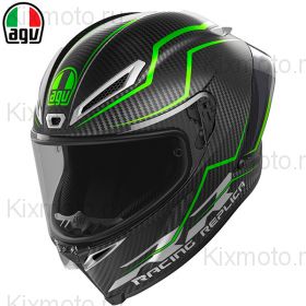 Мотошлем AGV Pista GP RR Performante, Черно-зеленый карбоновый