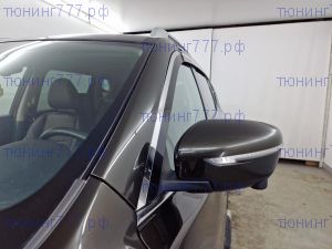 Ветровики 2D, темные с хромом 4шт на Ниссан X-Trail T32