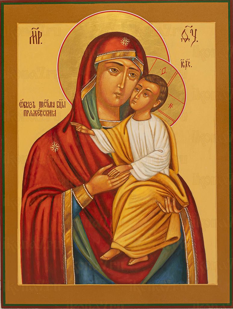 Пряжевская икона Божией Матери 30х40 (рукописная икона)