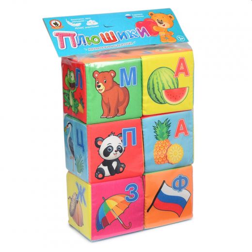 Кубики-плюшики "Веселая азбука"