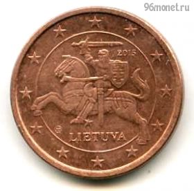 Литва 1 евроцент 2015