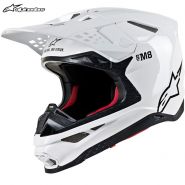 Шлем Alpinestars Supertech S-M8, Бело-черный