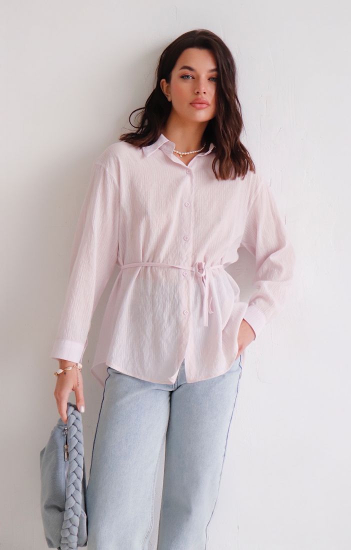 12950 Рубашка бледно-розовая