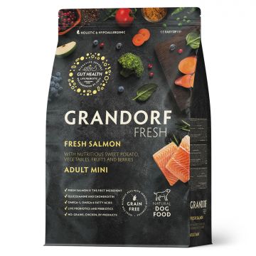 GRANDORF Fresh Dog Adult MINI Salmon&Sweet Potato (Свежее филе лосося с бататом для собак мелких пород)