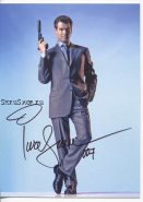 Автограф: Пирс Броснан. "Бондиана". "Джеймс Бонд". "Агент 007"