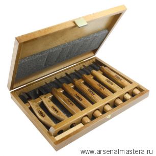 ЛЕТОМ ВЫГОДНЕЕ! Набор ПРОФИ из 6 стамесок для миниатюр и 2 ножей Narex PROFI в деревянной коробке 869010
