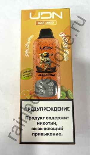 Электронная сигарета UDN BAR 12000 - Orange Kiwi (Апельсин Киви)