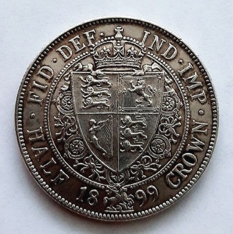 1/2 кроны 1899 Великобритания UNC