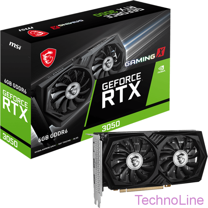 Видеокарта GeForce RTX 3050 MSI Gaming X 6G